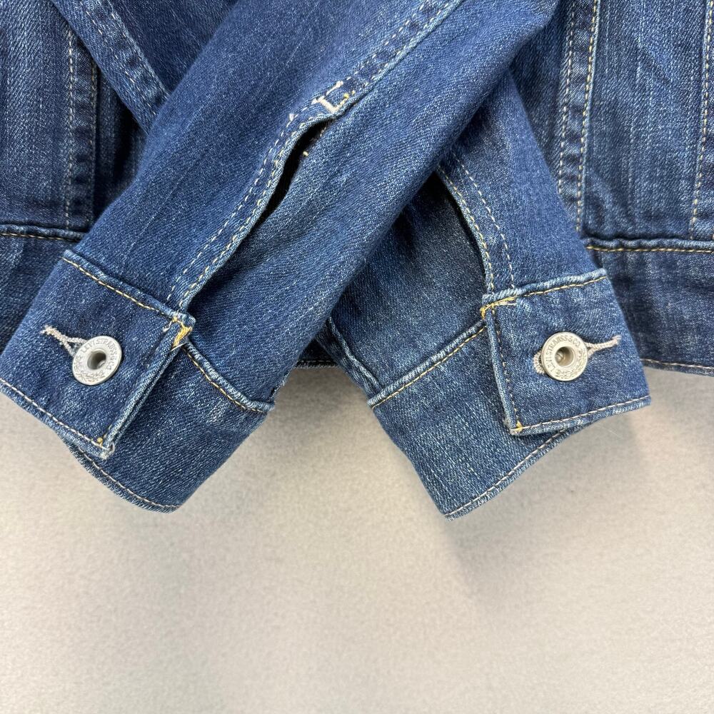 Levi's Denim Jacket Women's S Blue Stretch Trucker Jacket Summer Jacket - Picture 5 of 13